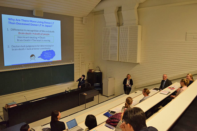 Giving a presentation at Oulu University ②
